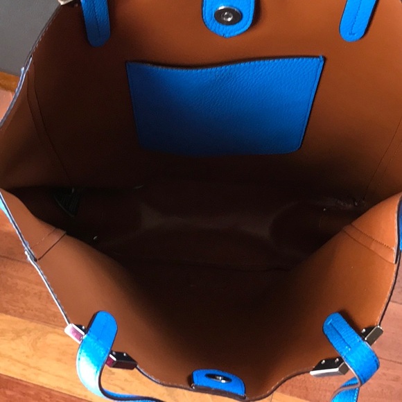Ralph lauren blue leather tote - Picture 9 of 10